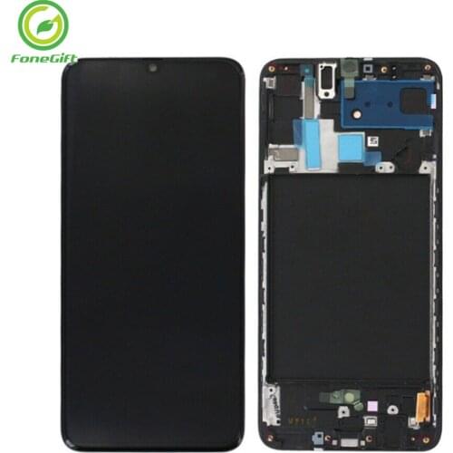 LCD Pantalla Assembly For Samsung A70 lcd with frame incell quality