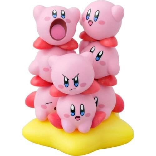 11Pcs/Set Tsum Kawali Star Kirby Adventure Game Pile Up Figurnies Japan Anime Mini Q Character Stackable Dolls Kids Toys