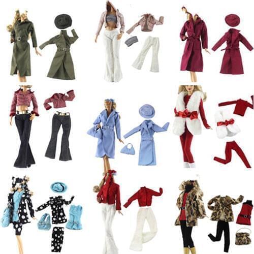 15 Styles One Set Doll Dress Fashion Super Model Coat Modern Outfit Daily Wear For Doll Accessories Gift Baby Toys