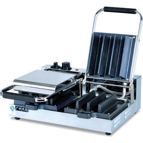 2 Head Sandwich Maker Waffle Non-sticky Double 2 Plate Sandwich Maker