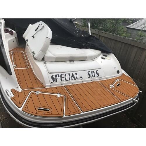 2010 Rinker 246 Captiva BR Swim Platform Boat EVA Faux Teak Decking Floor Pad