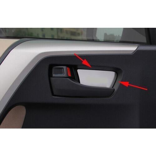2014 For Toyota RAV4 RAV 4 Stainless Steel Interior Door Handle Bowl Cover 2013 2014 2015 For Rav4 Inside Door Trim Accessories