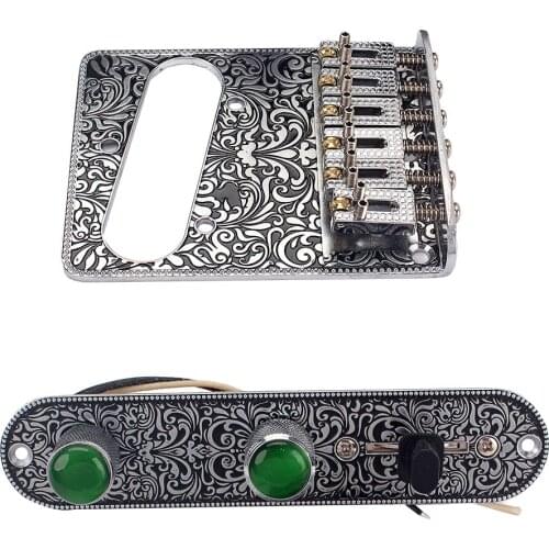 3 Way Switch Guitar Bridge Prewired Control Baseplate Replacement Accessory