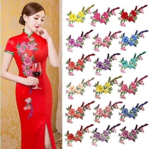 3D Floral Sew on Patches for Needlework Collar Flower Patches for Clothes Applique Badges Embroidery Stickers DIY Sewing