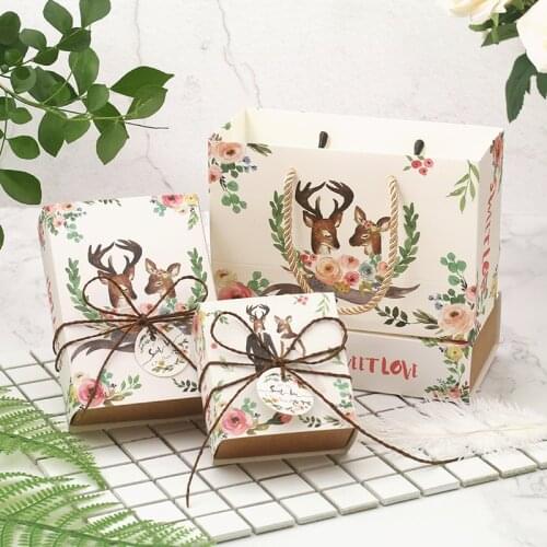 50PCS/LOT Mini Cute cartoon wedding candy box,, High quality small wedding gift paper box bag chocolate candy packing box