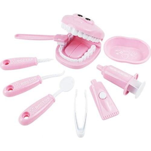 9Pcs/Set Kids Educational Dental Scene Toys Preschool Teaching Brushing Game