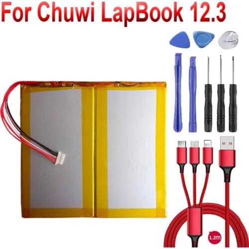 7.6V Battery for Chuwi LapBook 12.3 Tablet PC New Li-Polymer Rechargeable Accumulator Replacement Pack