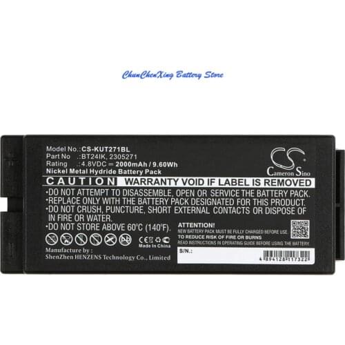 Cameron Sino 2000mAh Battery BT24IK for IKUSI GH, IK3, IK4,2305271,KONECRANES,T70 console box,T70/3,T70/4, T70/8, TM70/3, TM70/8