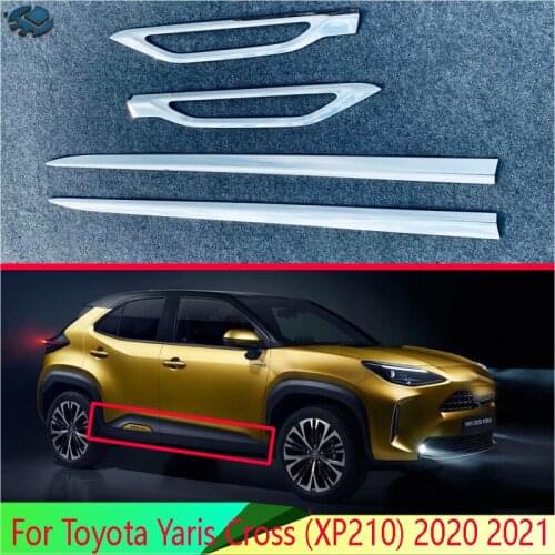 For Toyota Yaris Cross (XP210) 2020 2021 Car Accessories ABS Chrome Side Door Body Molding Moulding Trim