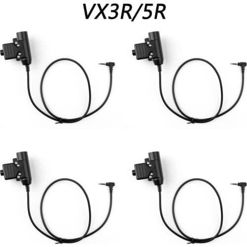 Artudatech 4PCS U94PTT Headset For Yaesu VX3R 5R Interphone Z-Tac Element Launch Button