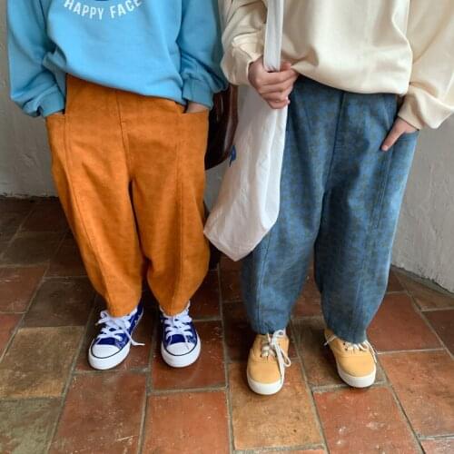 Childrens pants autumn style male treasure female treasure Korean baby full-print five-pointed star pants