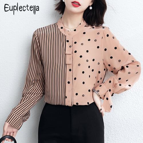 Блузки в горошек Euplectella China At AliExpress