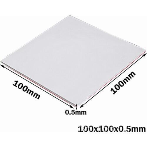Gdstime 100x100x0.5MM White SMD DIP IC Chip Conduction Heatsink Thermal Compounds Pad Pads