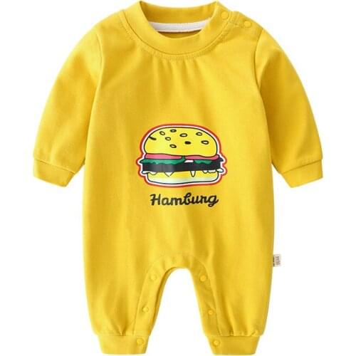 Autumn infant climbing clothes infant childrens clothes long sleeve animal baby ha clothes round neck Jumpsuit newborn clothes