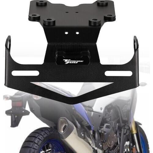 Motorcycle Tenere700 License Plate Bracket Holder CNC Aluminum XTZ700 TX690Z 900 For Yamaha T7 Tenere 700 Rally 2019 2020 2021