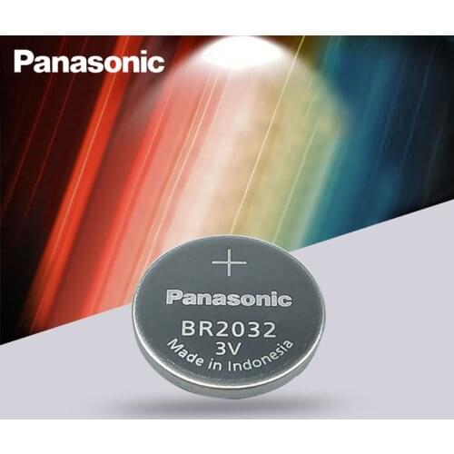 Original Panasonic 3V BR2032 Battery BR 2032 High temperature Button Coin Cell Batteries