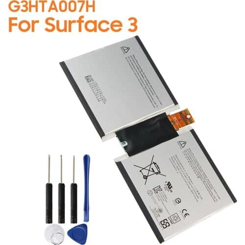Original Replacement Battery For Microsoft Surface 3 1645 Surface3 G3HTA004H G3HTA003H Authentic Tablet Battery 7270mAh
