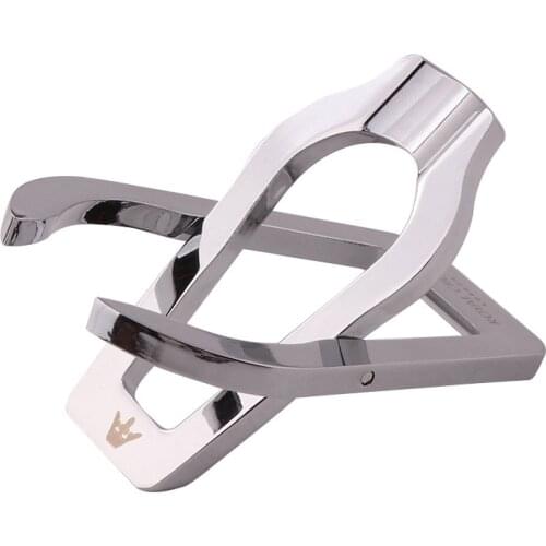 Portable Smoking Pipe Stand Rack Stainless Steel Foldable Fashion Tobacco Pipe Holder for Single Pipe Smoking Accessories