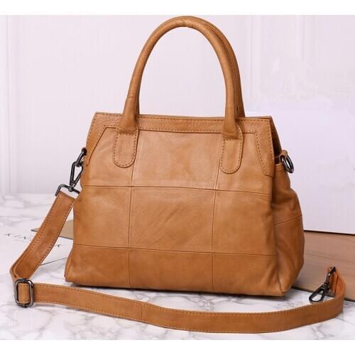 Woman Handbags Genuine Leather Bags For Women 2020 New Casual Shoulder Crossbody Bags Multiple compartments Female Hand Bags