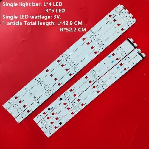 1set=8pcs led backlight strip for SONY 49inch KD-49X8000C led strip SVY490A23_Rev00_5LED-L_150223 SVY490A23_Rev00_5LED-R_150223