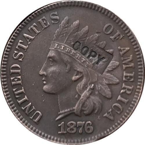1876 Indian head cents coin copy