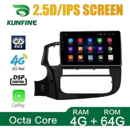 Android Core Octa 10.0 Car DVD GPS Navigation Multimedia Player Deckless Car Stereo for Mitsubishi Outlander 2012-2019 Radio