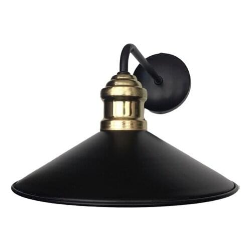 New Modern Retro Black Applique 23 cm sconce
