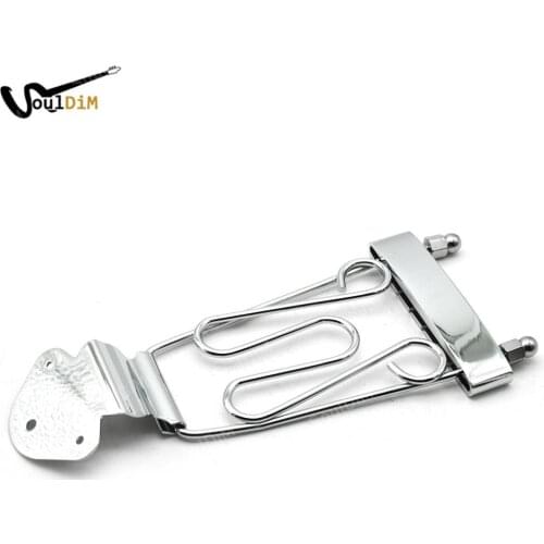6 String Jazz Guitar Bridge Trapeze Tailpiece Open Frame Bridge for Archtop Guitar Accessories