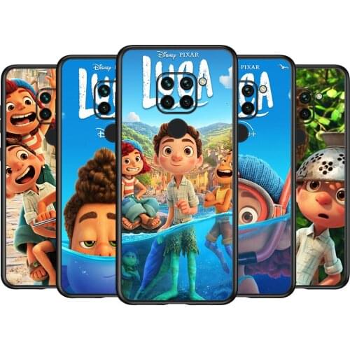 Disney Brothers Luca For Xiaomi Redmi 9i 9T 9A 9C 9 8A 8 GO 7 7A S2 Y2 6 6A 5 5A 4X Prime Pro Plus Black Phone Case
