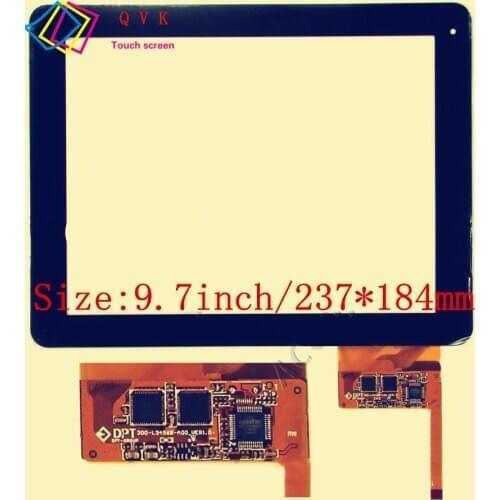 Black for Prestigio MultiPad 9.7 ULTRA DUO PMP5597D_RF_DUO Capacitive touch screen panel repair replacement spare parts