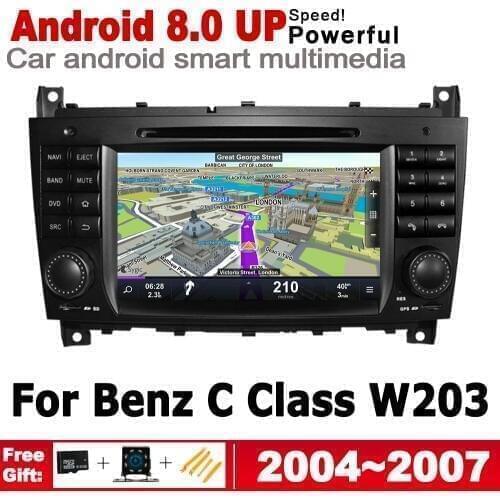 For Mercedes Benz C Class W203 2004 2005 2006 2007 NTG IPS Android Car DVD GPS Navi Map 2 DIN multimedia player radio System