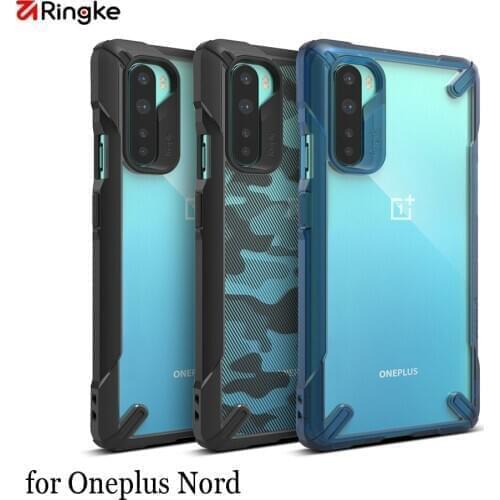 Ringke Fusion X for Oneplus Nord Case Dual Layer PC Clear Back and Soft TPU Frame Hybrid Heavy Duty Drop Protection Cover