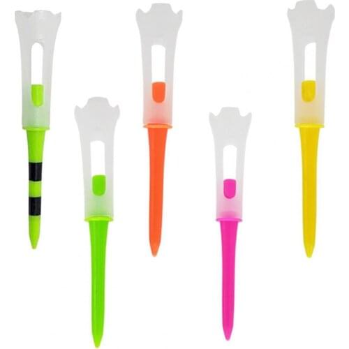 2Pcs Creative Golf Tees Plastic Silicone Double-layer Low Resistance Golf Tees Spikes for Court