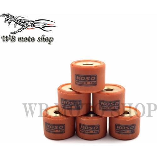 MOFO koso performance racing variator roller set 18x14mm for Scooter ATV GY6 125 GY6 150 152QMI 157QMJ 7 gram-18 gram