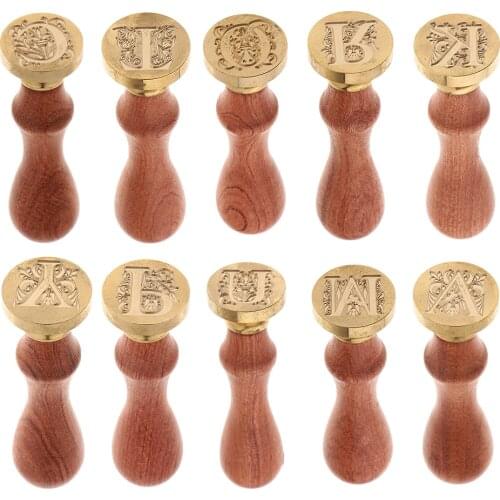 Initial Envelope Logo Seal Wax Sealing Stamp Letter Engraved