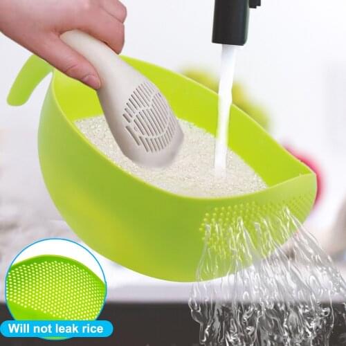Rice Sieve Plastic Kitchen Colander Sieve for Rice Washing Filter Strainer Drain Basket Bowl Fruit Beans Drainer Kitchen Gadget