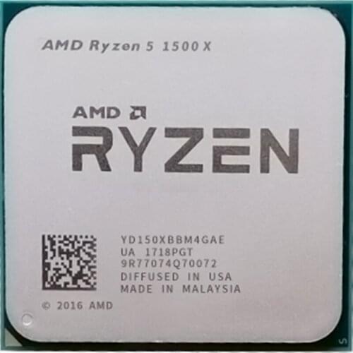 AMD Ryzen 5 1500X R5 1500X 3.5 GHz Quad-Core Eight-Core CPU Processor L3=16M 65W YD150XBBM4GAE Socket AM4