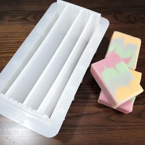 DIY Handmade Render Soap Silicone Mold Plastic Partition 1000ML Rectangular Toast Cake Mould Bread Pastry Baking Tools Bakeware