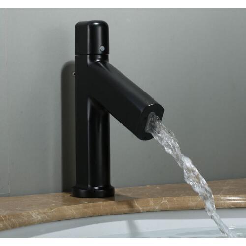 Basin Faucet Sink Mixer Taps Black White Chrome Hot and Cold Faucets European Style Stainless Steel Deck Mounted Water Taps