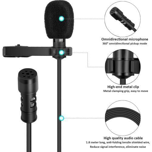 Video R955S Microphone DSLR Camera Smart Phone Osmo Pocket YouTube Vlogging Microphone for the iPhone Android DSLR Cardn