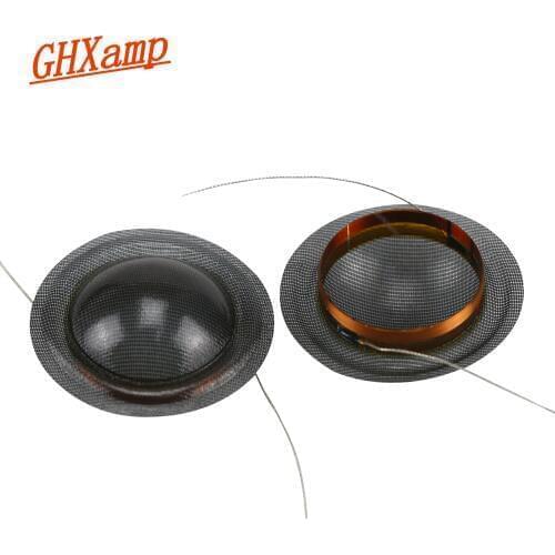 GHXAMP 20Core 20.4MM TREBLE Voice Coil KSV 8OHM Speaker repair accessories Tweeter Crystal Translucent silk Diaphragm DIY 2PCS