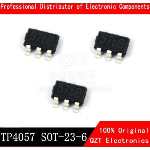 10pcs/lot TP4057 SOT-23 500ma Lithium battery charging IC