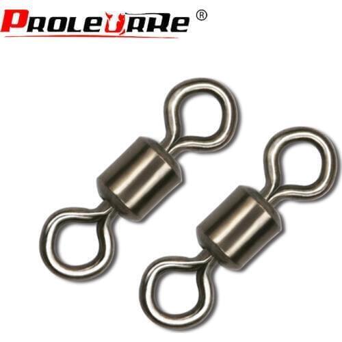100pcs/lot American Rolling Swivel MS Sea Rock Fishing Tackle Fishhooks Accessories Fishing Swivels Fishing Tools PR-027