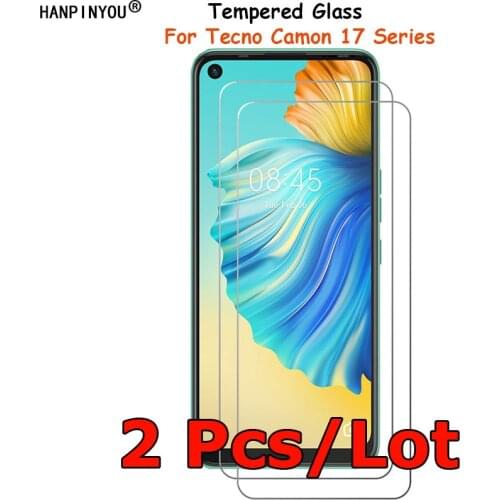 2 Pcs/Lot For Tecno Camon 17 Pro Premier Tempered Glass Screen Protector Explosion-proof Protective Film Guard