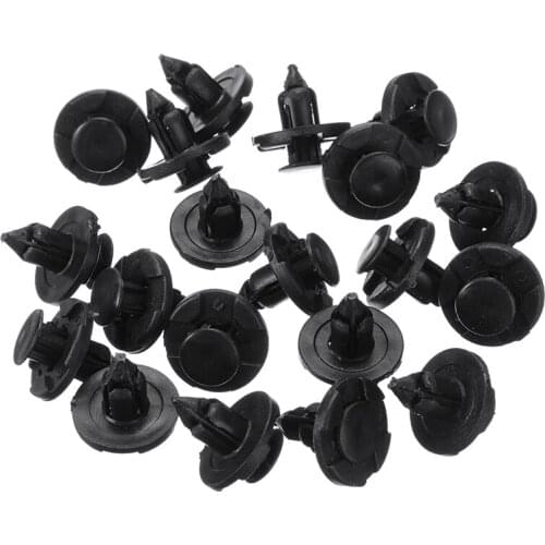 20pcs 8mm Hole Car Fastener Clips Door Trim Panel Auto Bumper Rivet Retainer Push Engine Cover Fender fit for Nissan