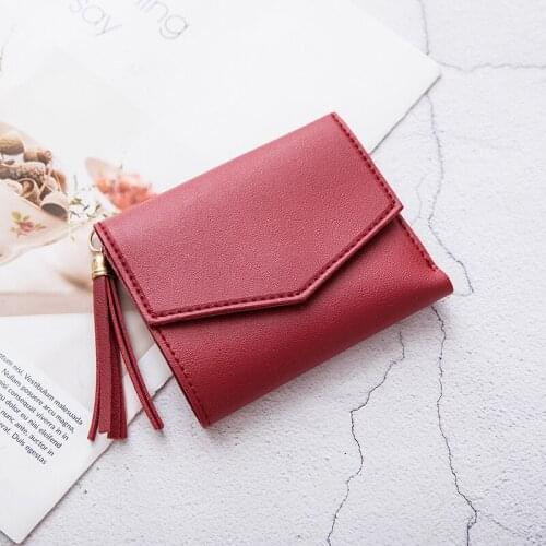 2021 Women Fashion Wallets Small PU Leather Purse Ladies Card Bag For Women Female Purse Money Clip Coin wallet