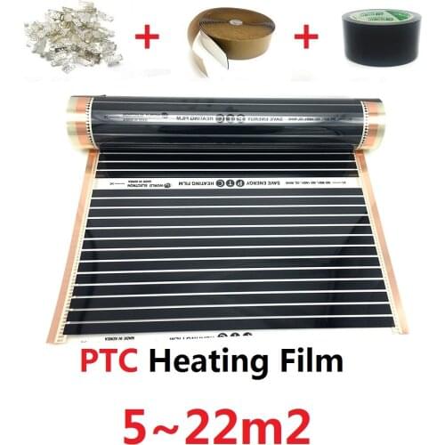 5~22m2 PTC Warm Floor Mat AC220V 220w/m2 Infared Heating Film Electric House Heater