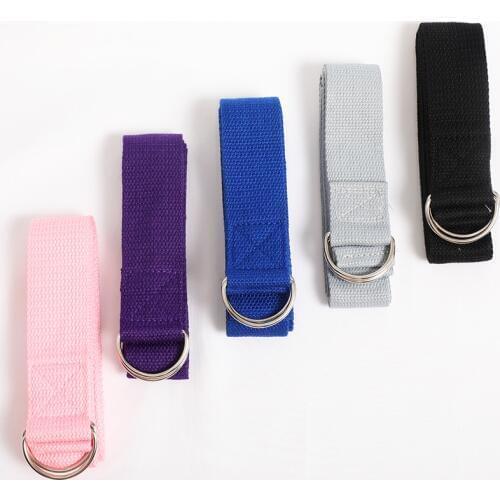 Yoga Stretch Strap Multi Function Training Rope Pilates Yoga Belts Resistance Bands D-Ring Workout Tools Gym Equipment