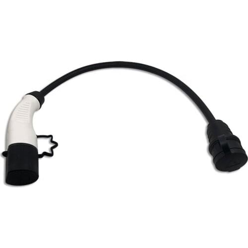 Electrical car Type 2 charging side plug to schuko socket charging adapter