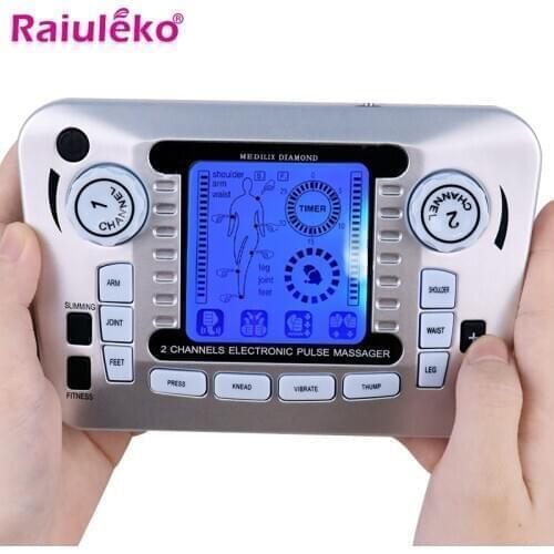 20 Levels Body Massage Electronic Slimming Pulse Massage Muscle Relax Pain Relief Stimulator Tens Acupuncture Therapy Machine